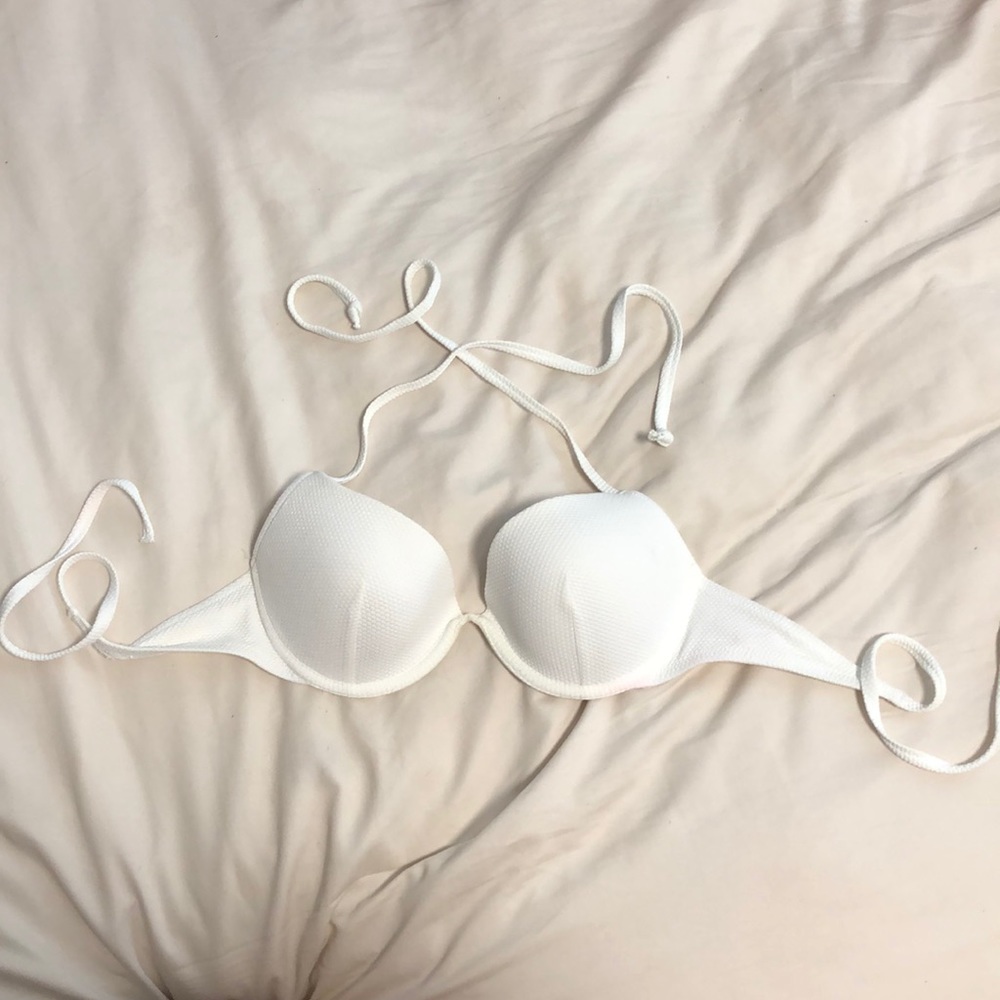 white h&m swim top